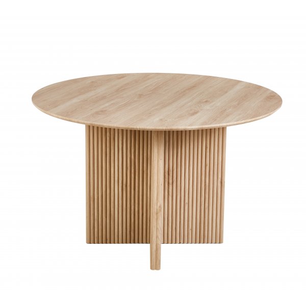 Crossby pyöreä ruokapöytä Ø120 cm - Tammi Crossby pyöreä ruokapöytä Ø120 cm - Tammi