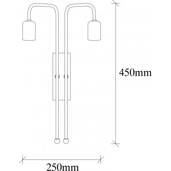 Äidin seinävalaisin 3512 - musta Äidin seinävalaisin 3512 - musta