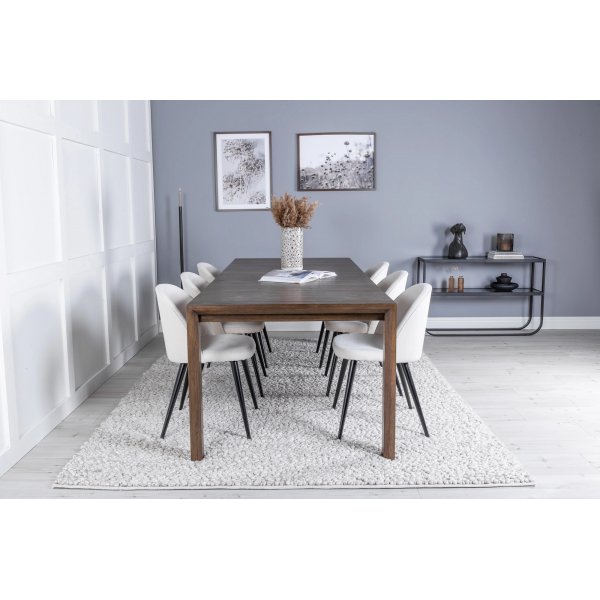 Linnan jatkopöytä 170-250 cm - Tumma tammi Linnan jatkopöytä 170-250 cm - Tumma tammi