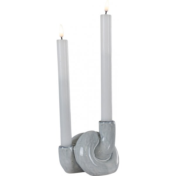 House Nordic kynttil�njalka 3 - Kirjava valkoinen