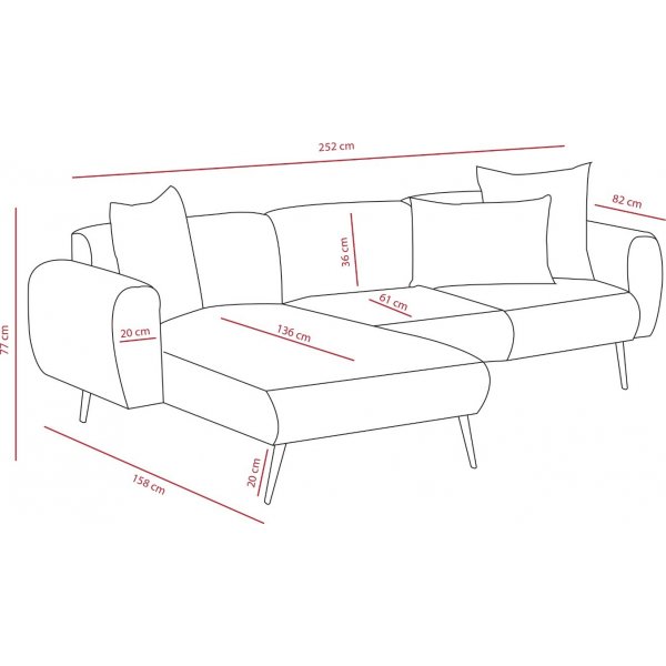 Sivusohva vasen - Vaaleanharmaa Sivusohva vasen - Vaaleanharmaa