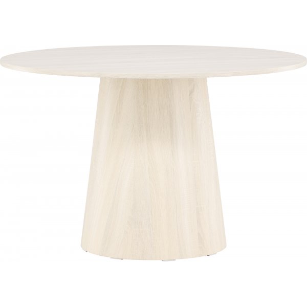 Lanzo pyöreä ruokapöytä Ø120 cm - Valkoiseksi rapattu Lanzo pyöreä ruokapöytä Ø120 cm - Valkoiseksi rapattu