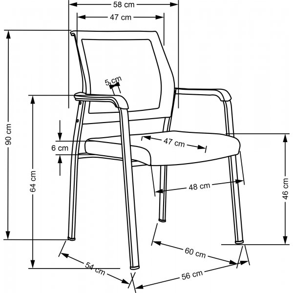 Bergen nojatuoli - musta Bergen nojatuoli - musta