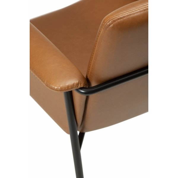 Vale nojatuoli - ruskea PU Vale nojatuoli - ruskea PU