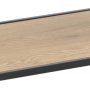 Seaford tikkaat hylly 77x174 cm - tammi/musta