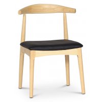 Keskimmäinen tuoli - Natural / musta ekonahka Keskimmäinen tuoli - Natural / musta ekonahka