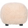 Prrinen puffi beige karvaista kangasta