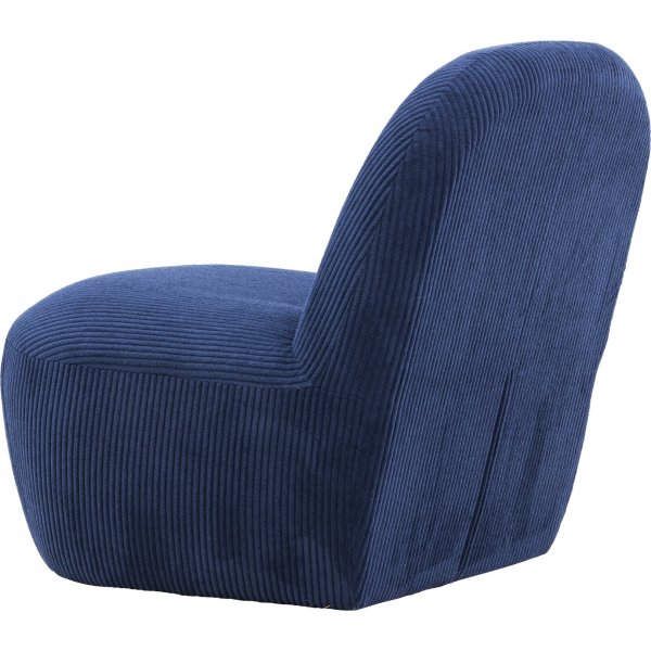 Mahla lepotuoli - Tummansininen vakosametti