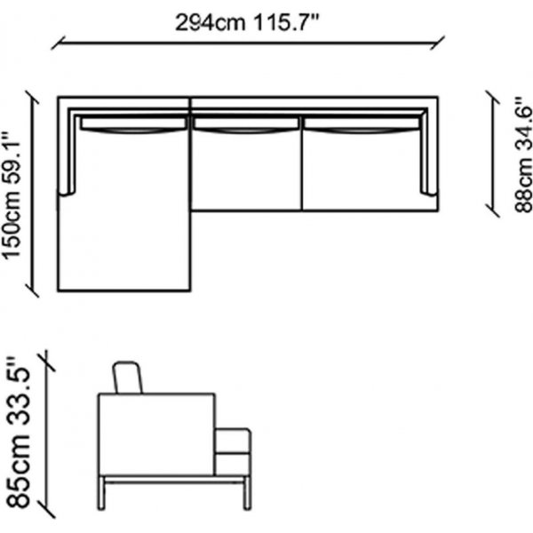 Pearl divaani sohva - vaaleanharmaa Pearl divaani sohva - vaaleanharmaa