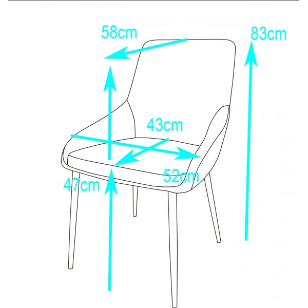 Theo-tuoli - Musta sametti + Huonekalujen jalat