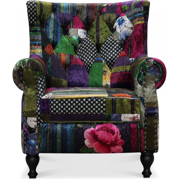 L�ddek�pinge nojatuoli - Moniv�rinen kangas