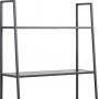 Seaford tikkaat hylly 77x174 cm - musta