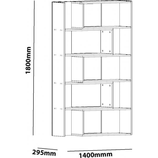 Tallenna kirjahylly - valkoinen Tallenna kirjahylly - valkoinen
