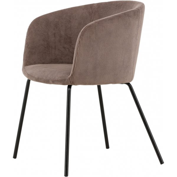 Berit ruokapydn tuoli - Ruskea vakosametti