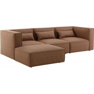 Nees modulaarinen sohva konjakki (sametti) combo 3