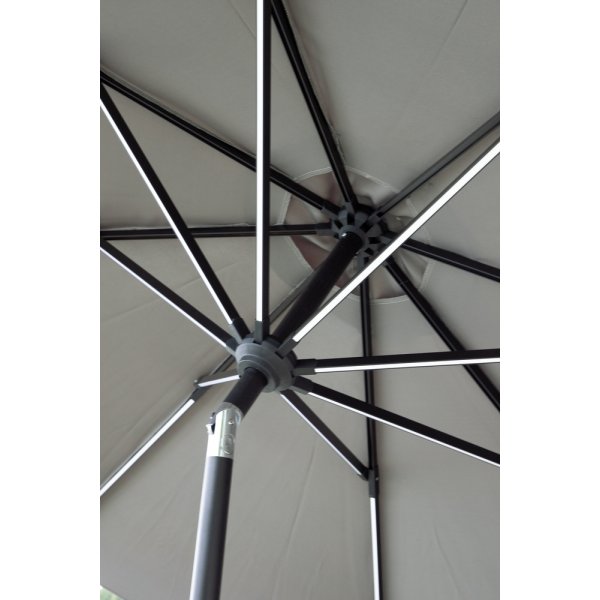 Sabal päivänvarjo - musta/harmaa Sabal päivänvarjo - musta/harmaa