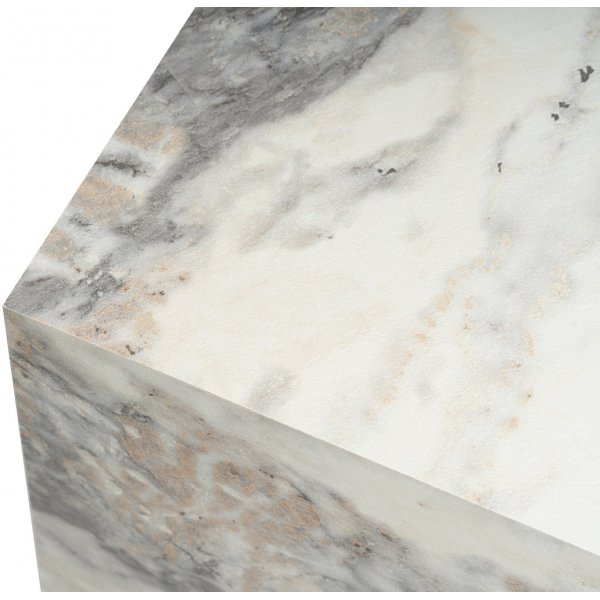 Cubo-sivupöytä 45 x 45 cm - Valkoinen marmori Cubo-sivupöytä 45 x 45 cm - Valkoinen marmori