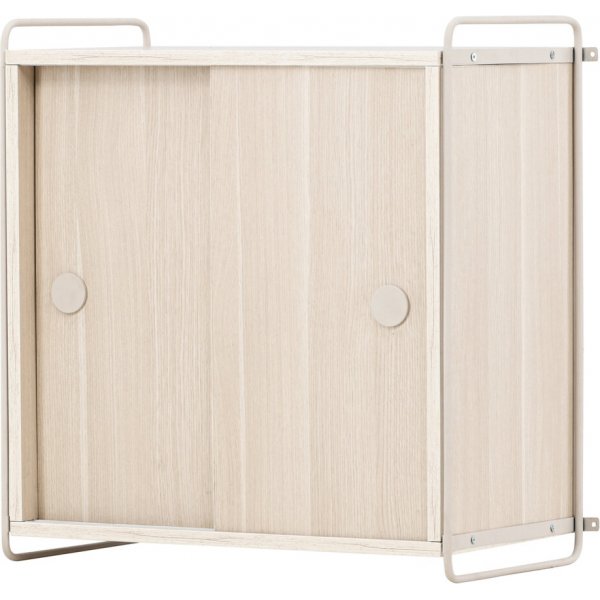 Paris-seinkaappi 68 x 60 cm - Beige/Whitewash