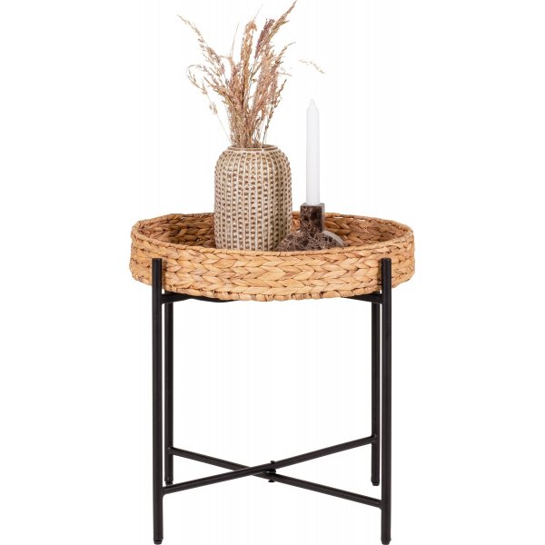 Naro sivupyt 50 cm - beige/musta