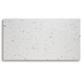 Terrazzo-sohvapyt 75x75 cm - Bianco Terrazzo & Kromattu Cross-runko