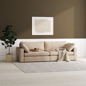 Moby 4-istuttava sohva 266 cm - Tumman beige + Huonekalujen jalat Moby 4-istuttava sohva 266 cm - Tumman beige + Huonekalujen jalat