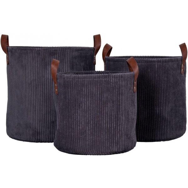Augusta Basket - harmaa - 3 kpl