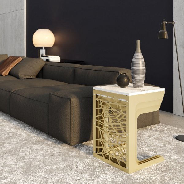 Jäniksen vedonlyöntipöytä 45,5 x 51 cm - Kulta/valkoinen Jäniksen vedonlyöntipöytä 45,5 x 51 cm - Kulta/valkoinen