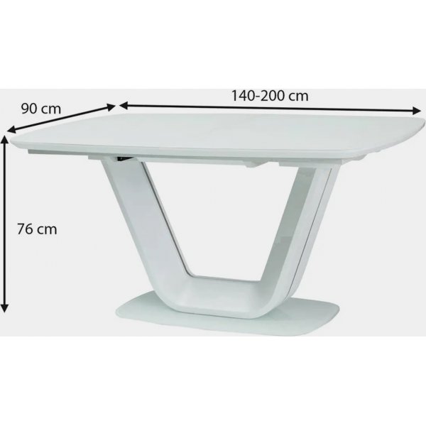 Bumbi ruokap�yt� 140-200 cm - Valkoinen
