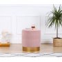 Memphis pouf - vaaleanpunainen