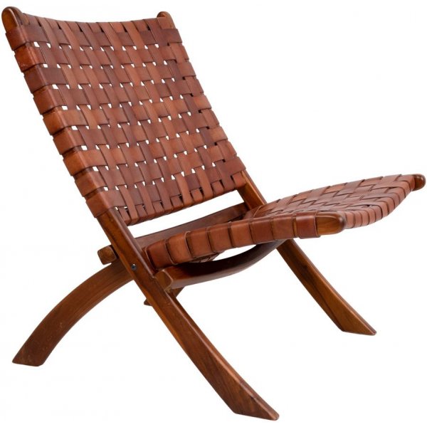 Perugia nojatuoli - ruskea/tiikki Perugia nojatuoli - ruskea/tiikki