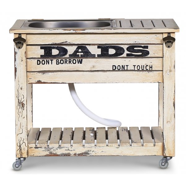 Tarjoiluvaunu pesualtaalla - Puu Tarjoiluvaunu pesualtaalla - Puu