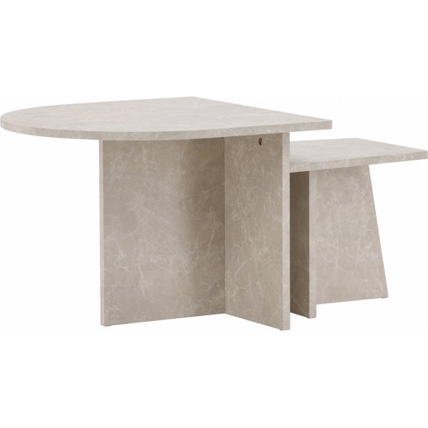 Sala sohvapyt 40/60 x 40/60 cm - Beige marmorinen look