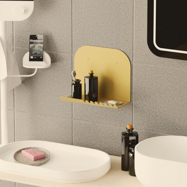 Lyhyt seinähylly - kulta Lyhyt seinähylly - kulta