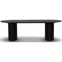 PiPi soikea ruokapyt 240 cm - Musta petsi