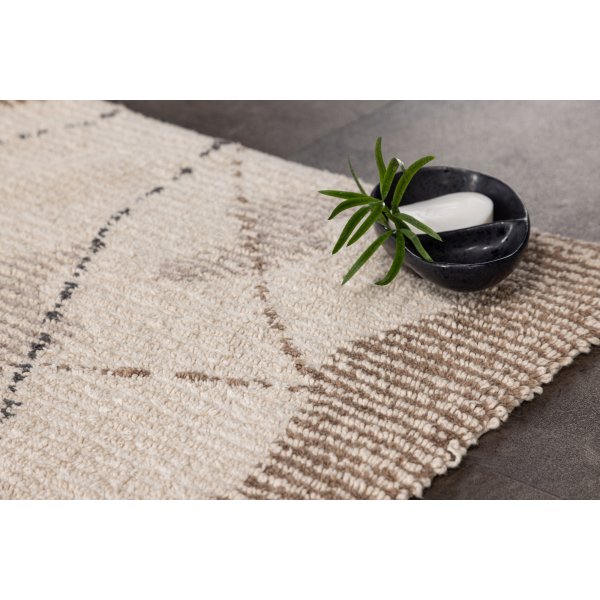 Paul-matto 60x90 cm - Ruskea/harmaa Paul-matto 60x90 cm - Ruskea/harmaa