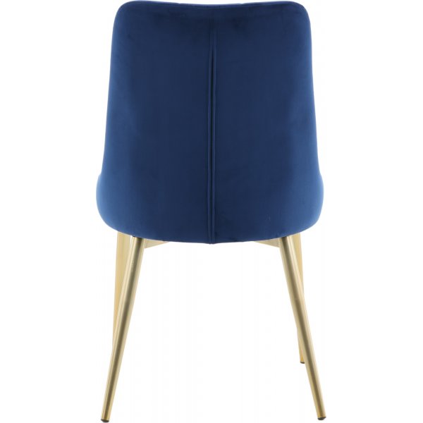 Alice Deluxe ruokatuoli - Sininen/messinki Alice Deluxe ruokatuoli - Sininen/messinki