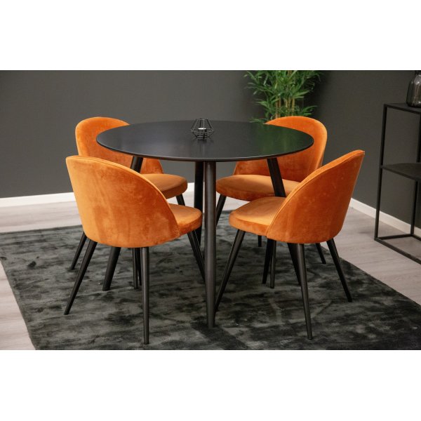 Alice ruokatuoli - oranssi Alice ruokatuoli - oranssi