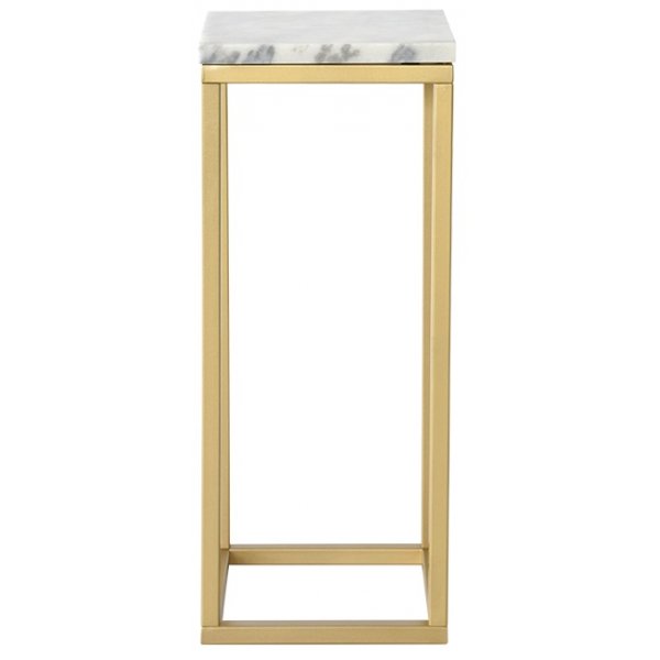 Accent yöpöytä 65 - Valkoinen marmori/messingin värinen Accent yöpöytä 65 - Valkoinen marmori/messingin värinen