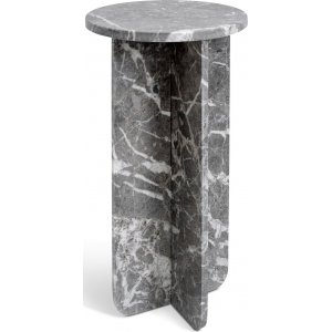 Harmaa marmorinen tasojalusta, korkeus 75 cm Harmaa marmorinen tasojalusta, korkeus 75 cm