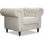 Ashford chesterfield -nojatuoli - Beige Pellava