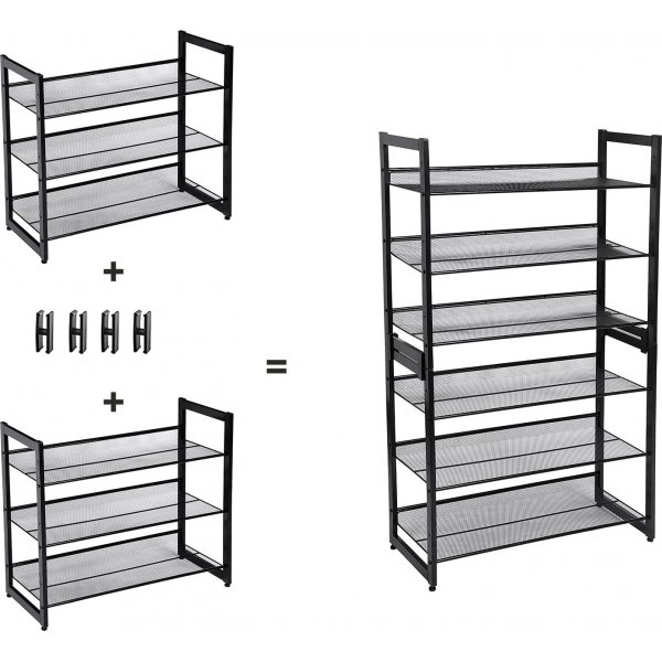 Sibel kenkähylly musta 74 x 62,5 cm Sibel kenkähylly musta 74 x 62,5 cm