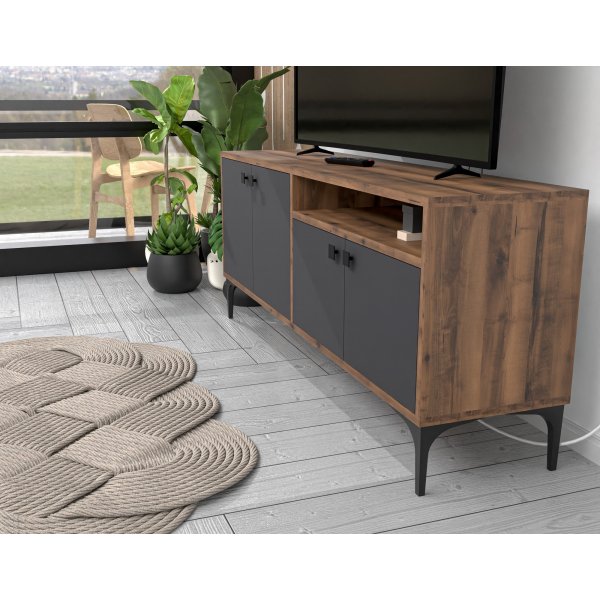 Artemis TV-taso - Pähkinä/antrasiitti Artemis TV-taso - Pähkinä/antrasiitti