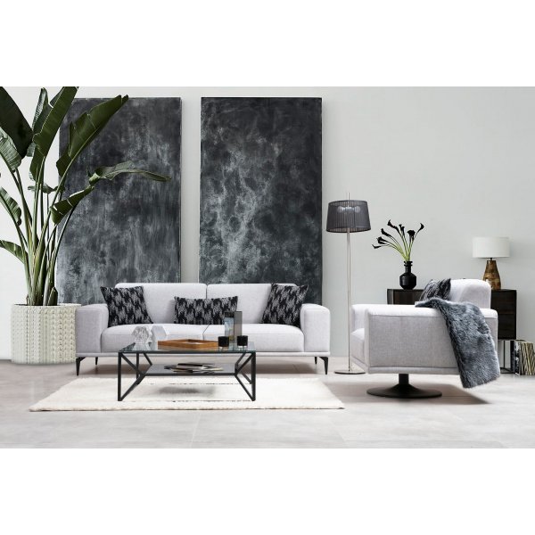 Nikea 3-istuttava vuodesohva - harmaa Nikea 3-istuttava vuodesohva - harmaa