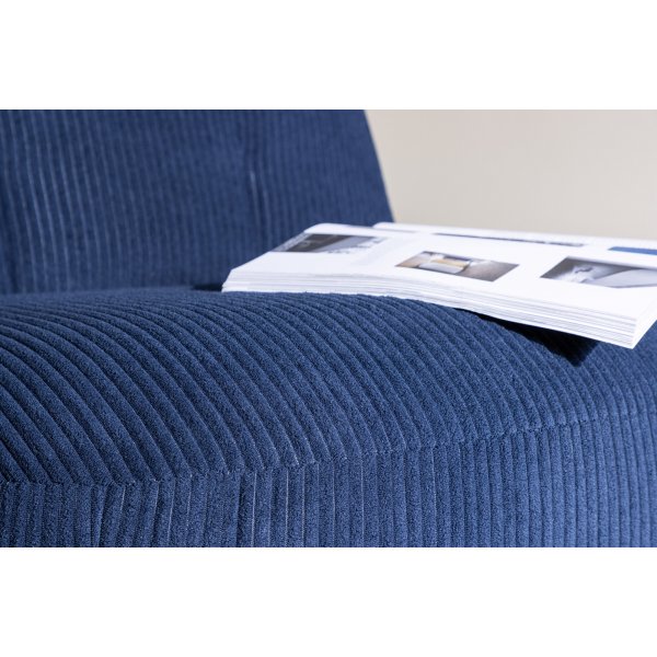 Mahla lepotuoli - Tummansininen vakosametti