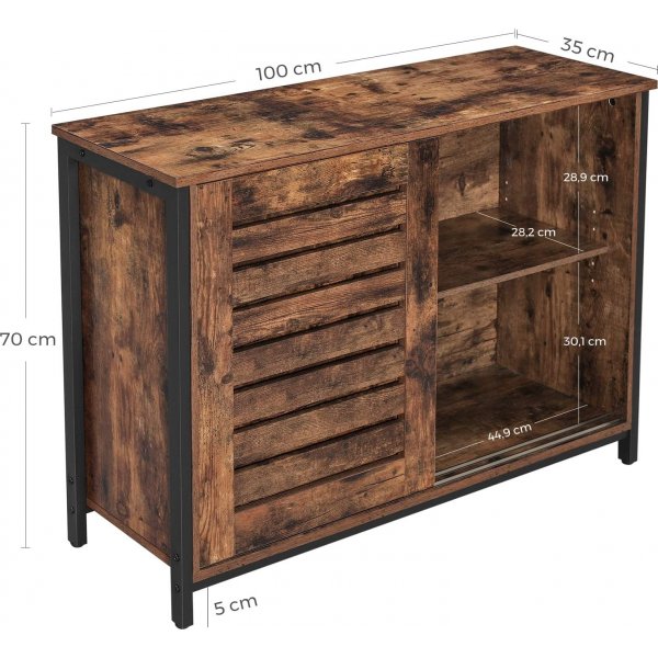 Vilgot-kaappi - Ruskea/musta Vilgot-kaappi - Ruskea/musta