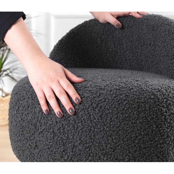 Rufmee Pouf - tummanharmaa Rufmee Pouf - tummanharmaa