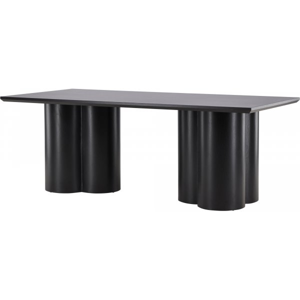 Olivia-ruokapöytä 210x100 cm mustaksi petsattu Olivia-ruokapöytä 210x100 cm mustaksi petsattu