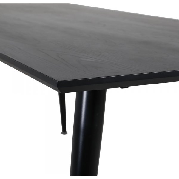 Dipp ruokapöytä 180x90 cm - Mustaksi petsattu tammiviilu + Huonekalujen tahranpoistoaine Dipp ruokapöytä 180x90 cm - Mustaksi petsattu tammiviilu + Huonekalujen tahranpoistoaine