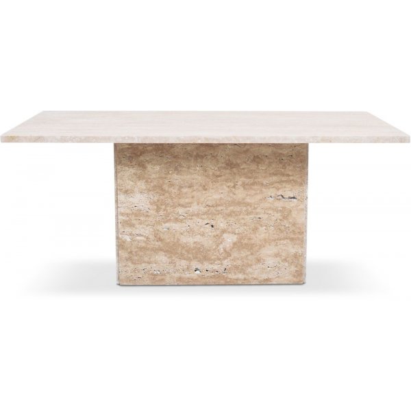 Level-sohvapyt aitoa travertiinikive - 110x60 cm