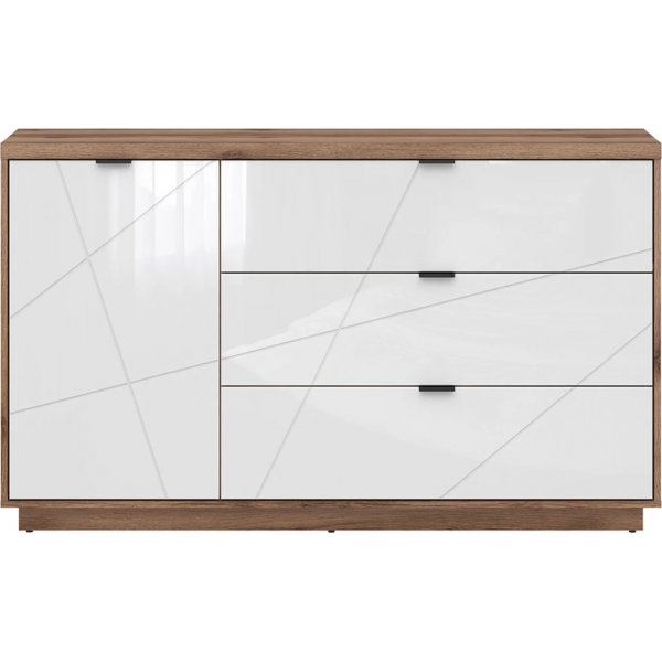 Vanha senkki - tumma tammi/valkoinen